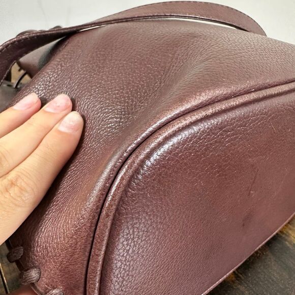 Yves Saint Laurent YSL Vintage Bucket Bag Brown Leather - Picture 10 of 15